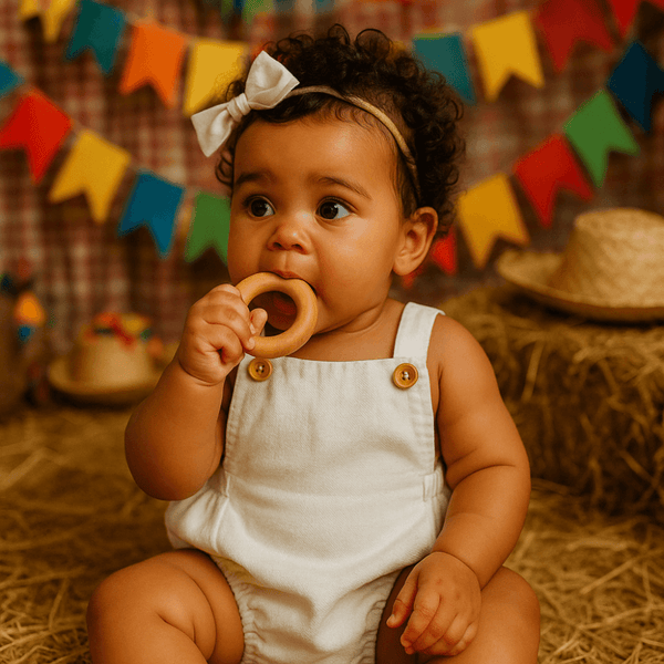 Romper Bebê Tradicional Linho Off White