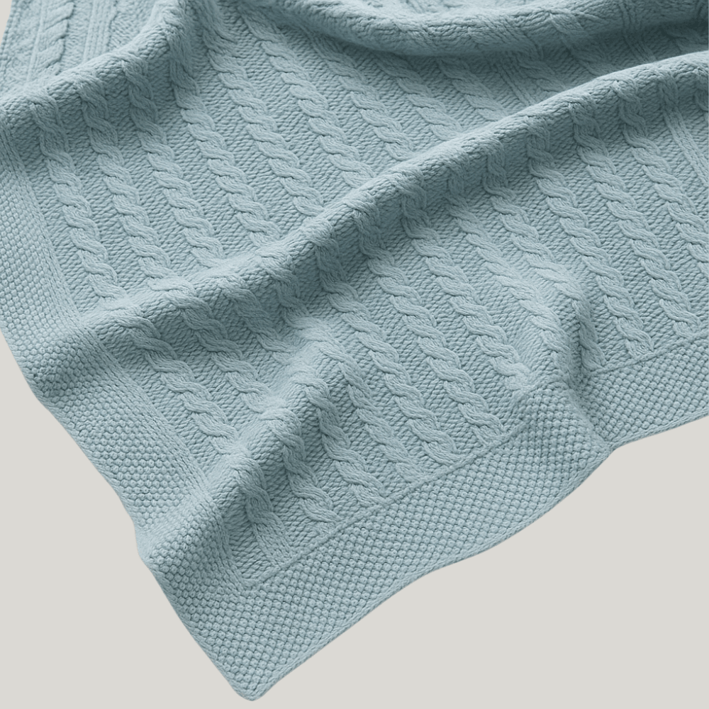 Kit Saída Maternidade Tricot 2 Peças Pietro Blue