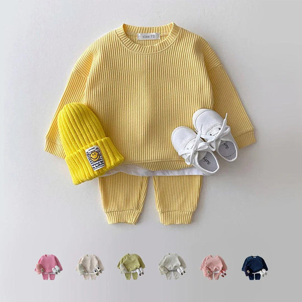 Conjunto de Moletom Bebê Waffle
