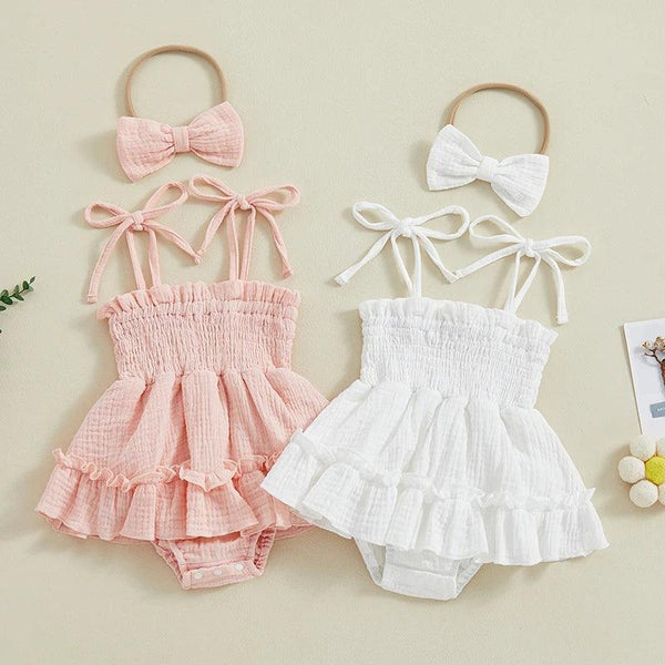 Body Bebê com Faixa de Cabelo Gérbera