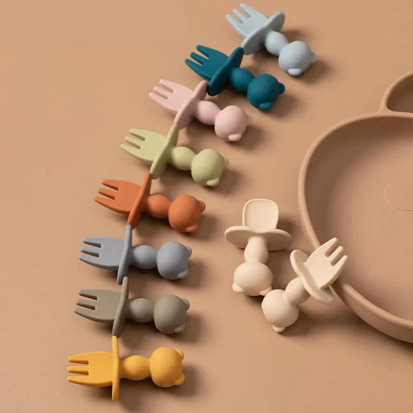 Kit Talher de Silicone para Bebê Orzo