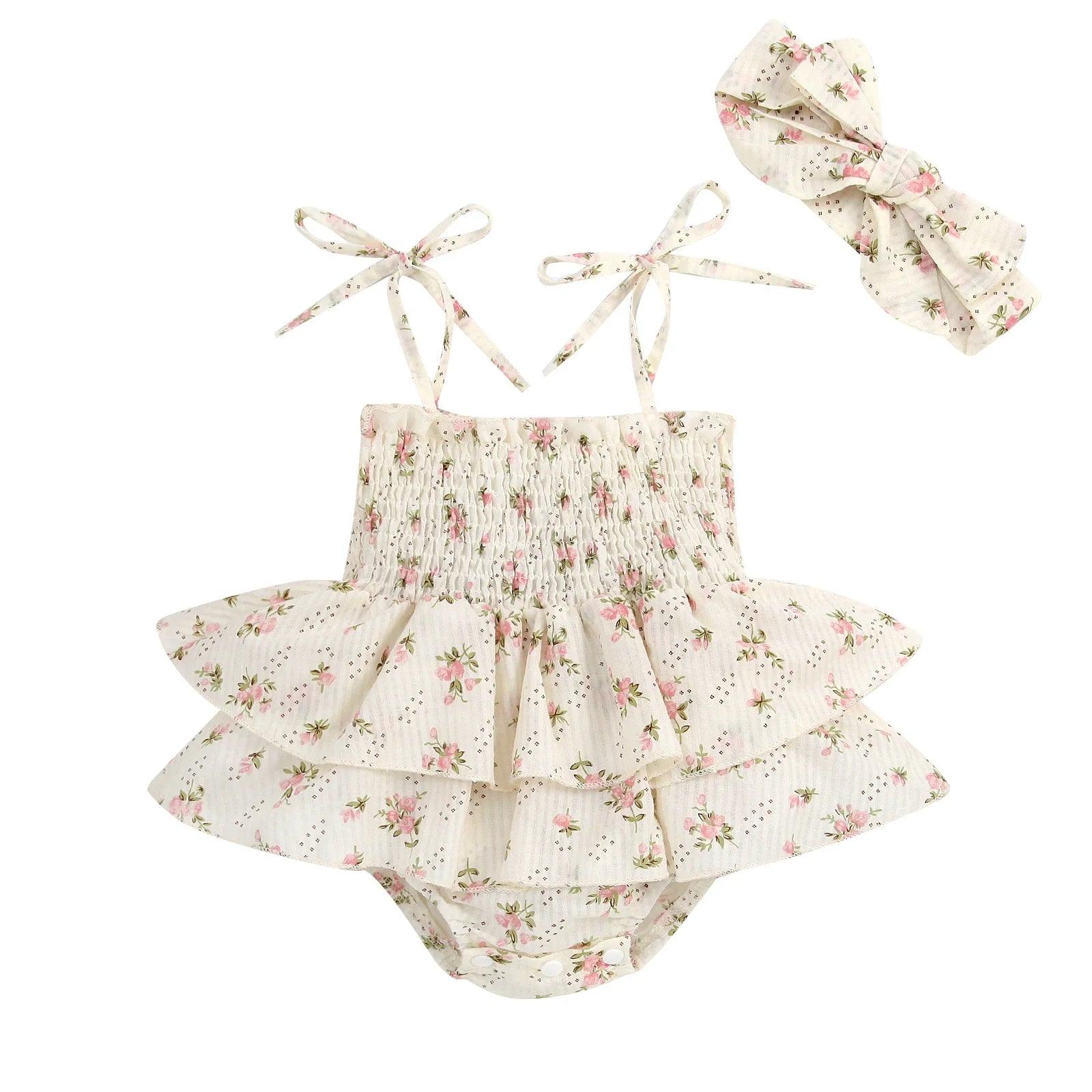 Body Bebê com Faixa de Cabelo Lilac
